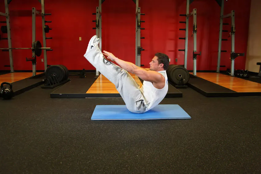 Jackknife Sit-Up — end position