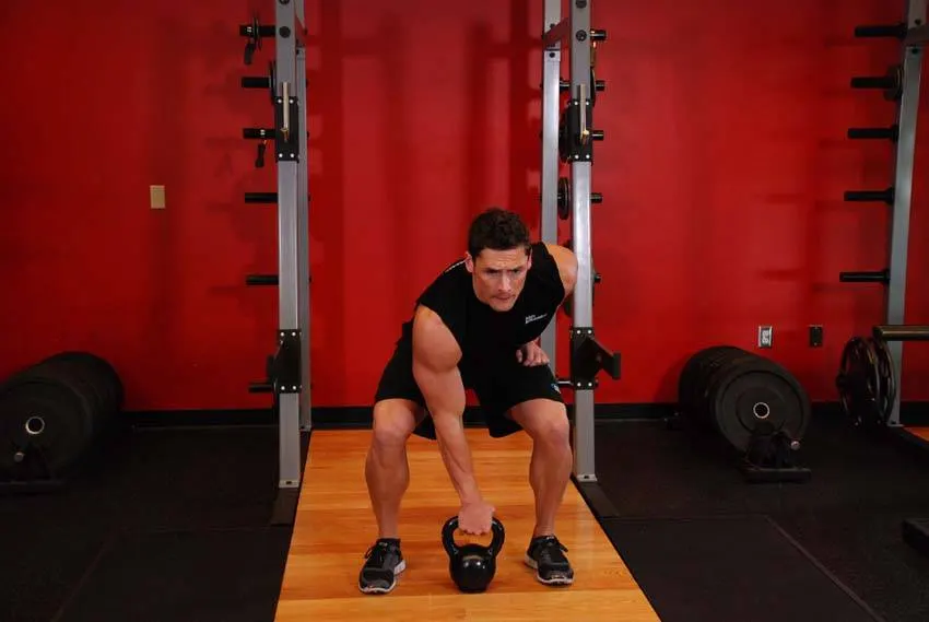 Kettlebell Dead Clean exercise