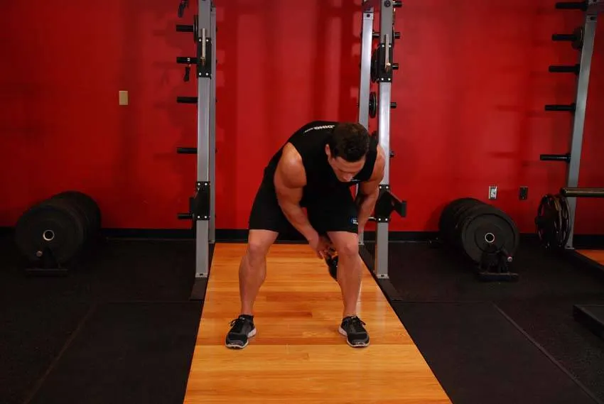Kettlebell Figure 8 exercise