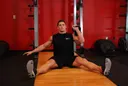 Kettlebell Seated Press exercise