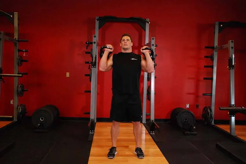 Kettlebell Seesaw Press exercise