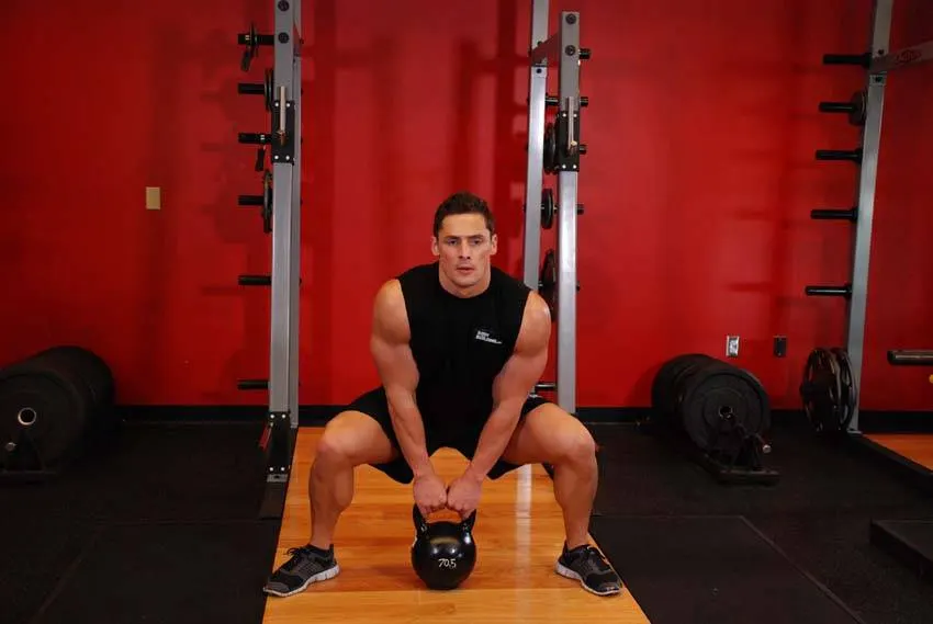 Kettlebell Sumo High Pull exercise
