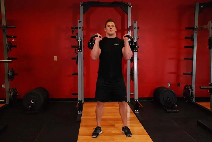 Kettlebell Thruster exercise