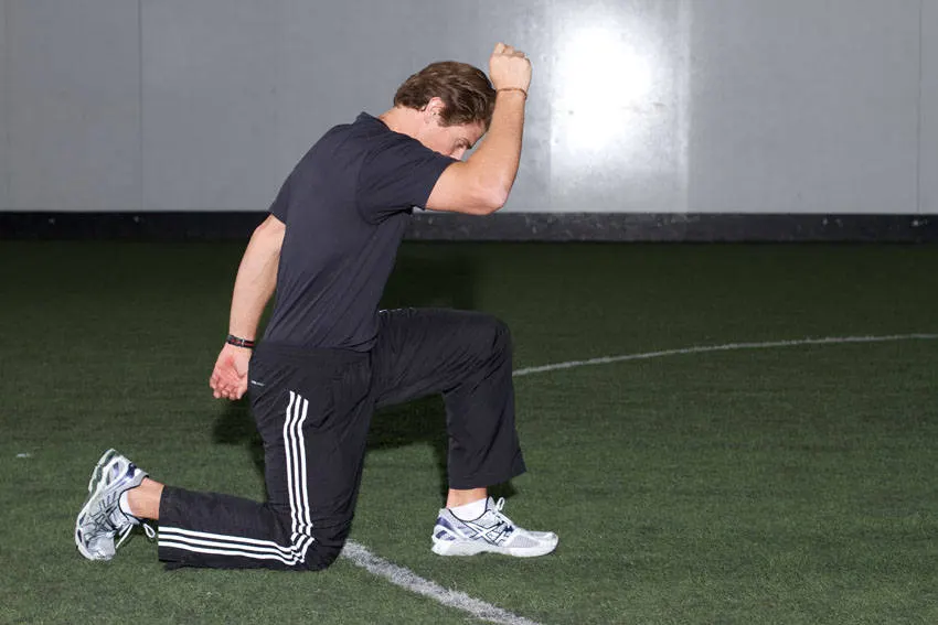 Kneeling Arm Drill exercise