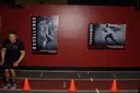 Lateral Cone Hops exercise