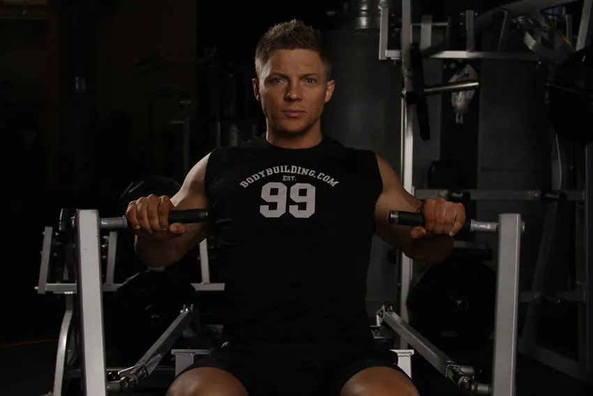 Leverage Chest Press exercise