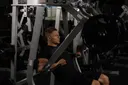 Leverage Decline Chest Press exercise