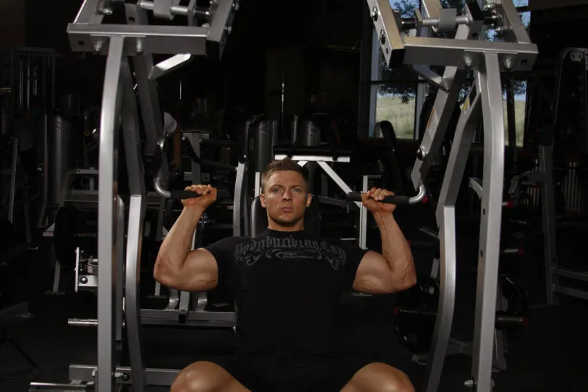 Leverage Shoulder Press exercise