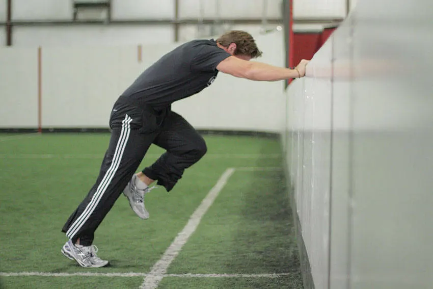 Linear Acceleration Wall Drill exercise