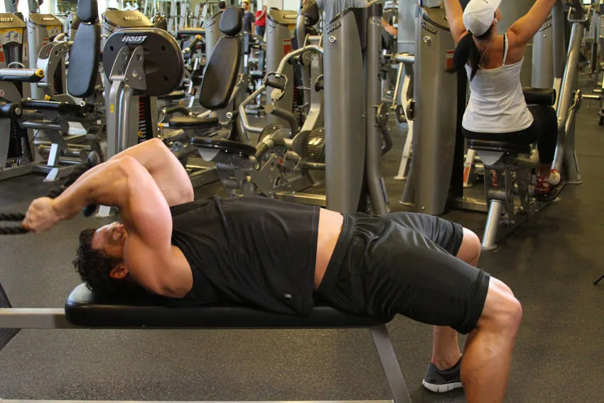 Low Cable Triceps Extension exercise