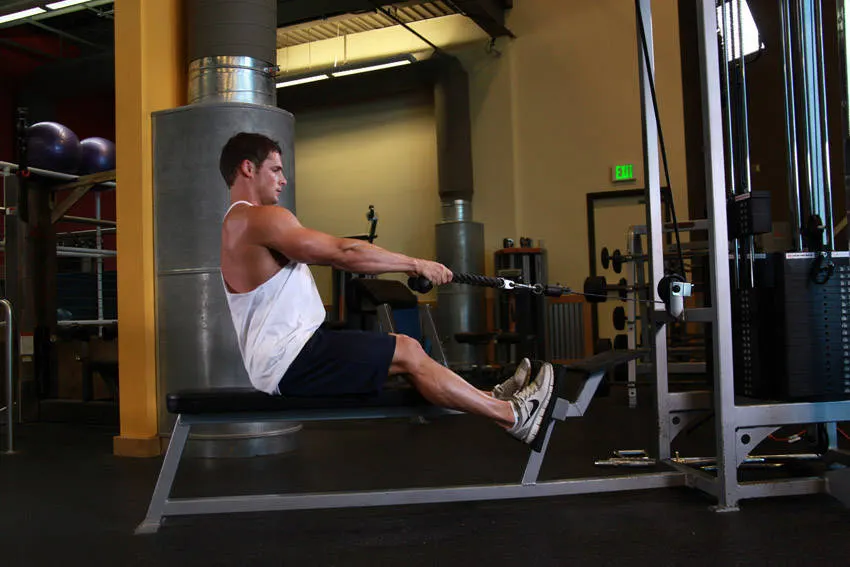 Low Pulley Row To Neck exercise