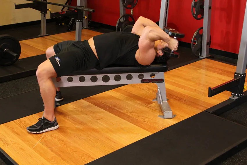 Lying Dumbbell Tricep Extension exercise