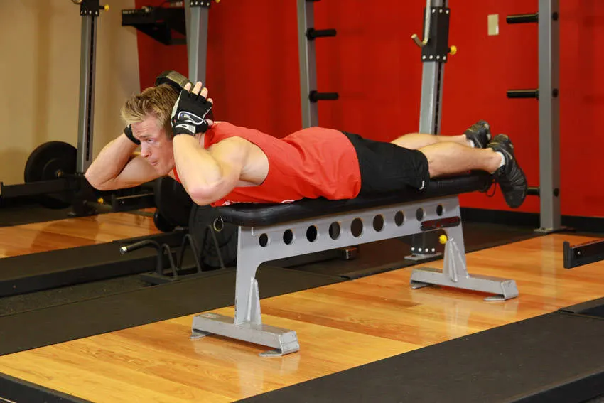 Lying Face Down Plate Neck Resistance — end position