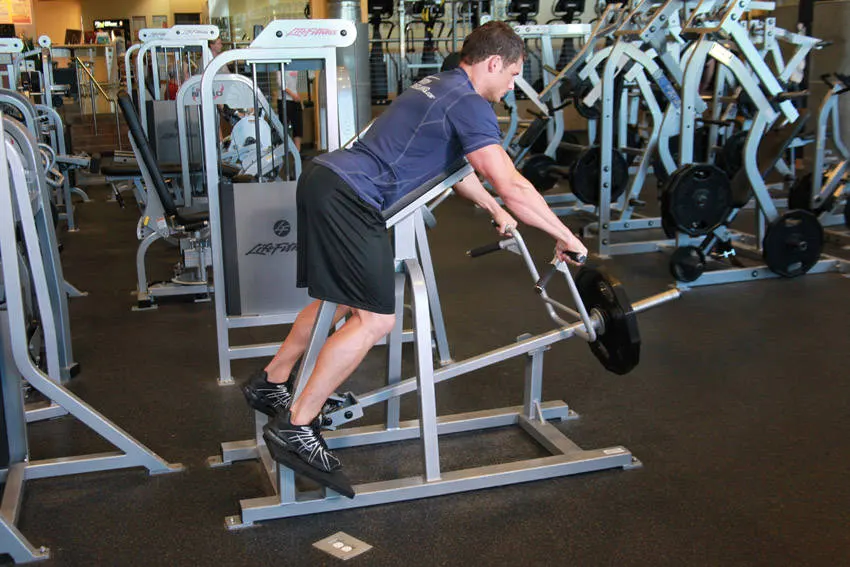 Lying T-Bar Row exercise