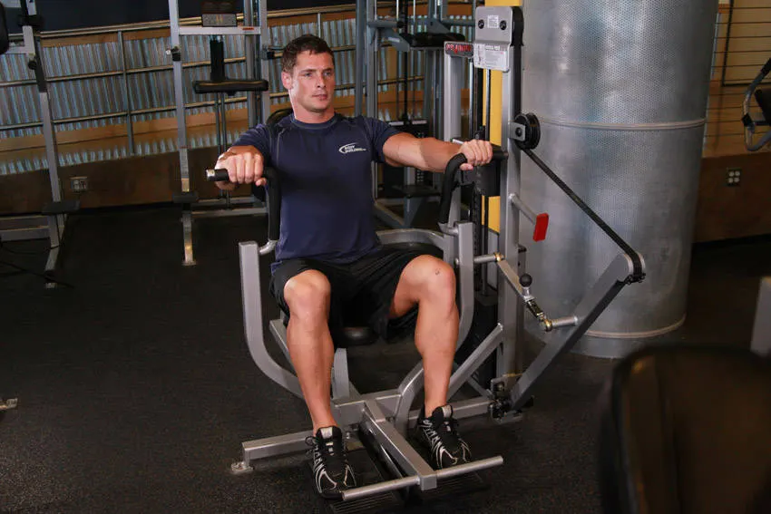 Machine Bench Press — end position