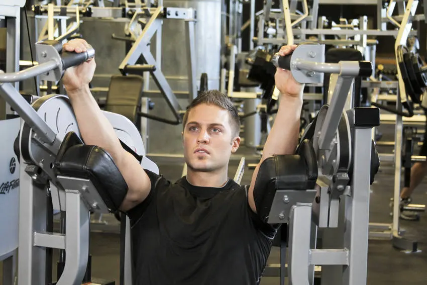 Machine Triceps Extension — end position