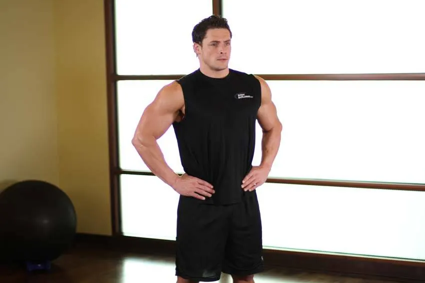 Middle Back Stretch exercise