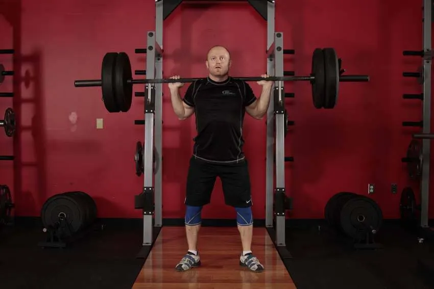Olympic Squat — starting position
