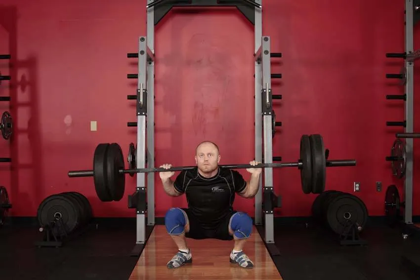 Olympic Squat — end position