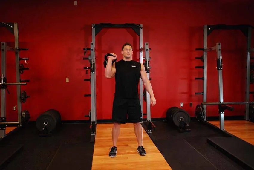 One-Arm Kettlebell Jerk exercise