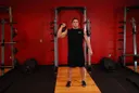 One-Arm Kettlebell Para Press exercise