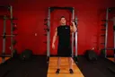One-Arm Kettlebell Push Press exercise
