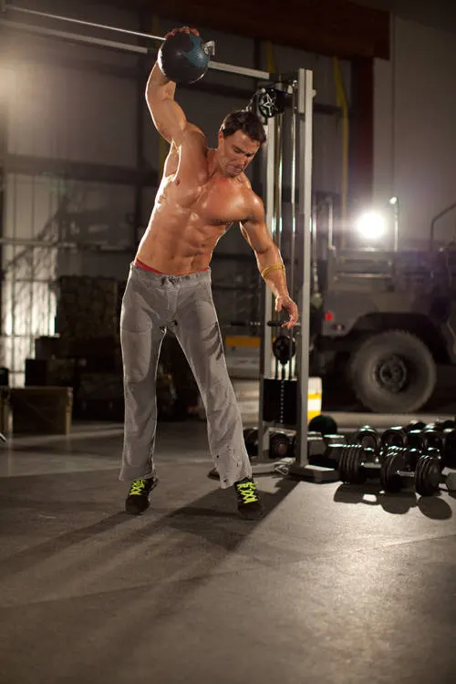 One-Arm Medicine Ball Slam exercise