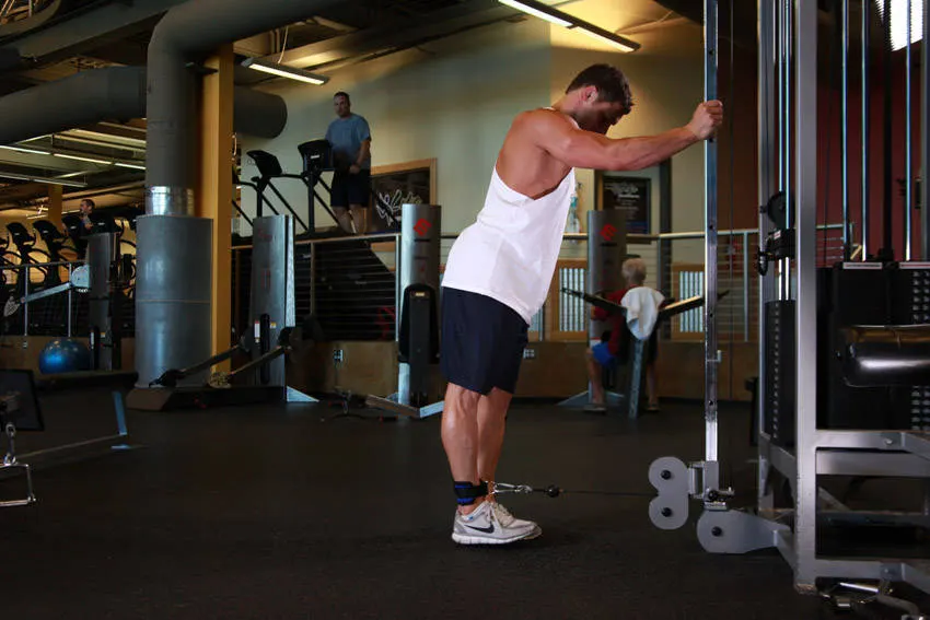 One-Legged Cable Kickback exercise