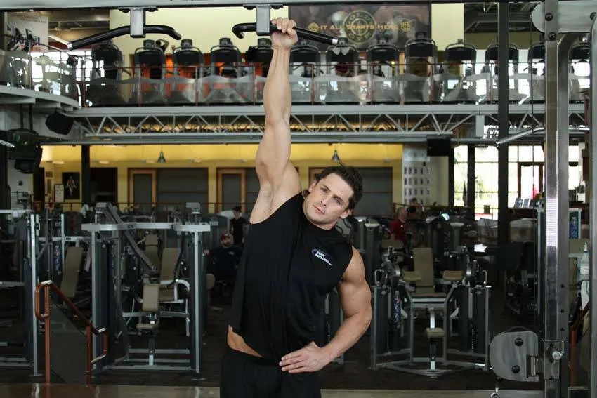 One Handed Hang — end position