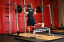 One Leg Barbell Squat exercise