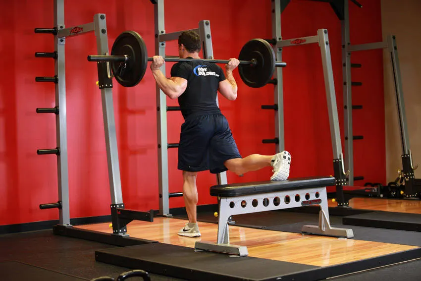 One Leg Barbell Squat exercise