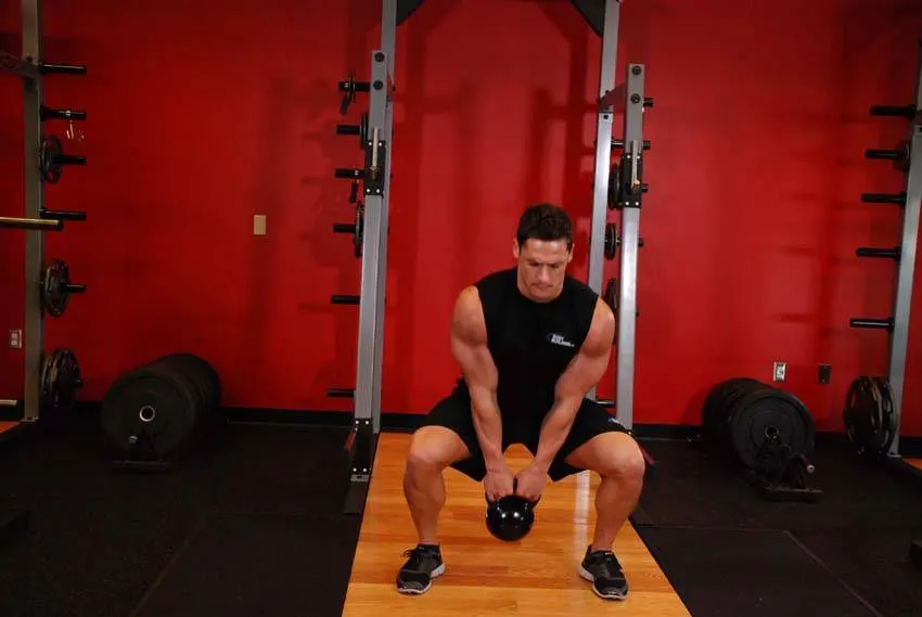 Open Palm Kettlebell Clean exercise