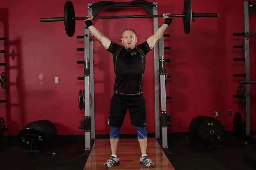 Overhead Squat — starting position