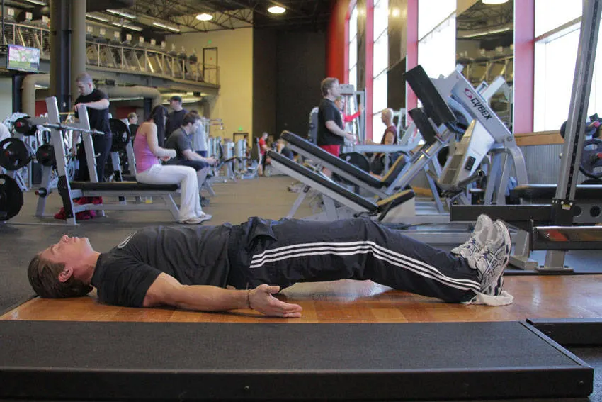 Platform Hamstring Slides exercise