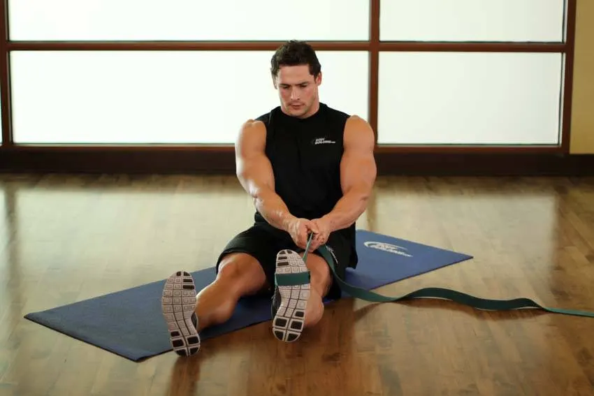 Posterior Tibialis Stretch — end position
