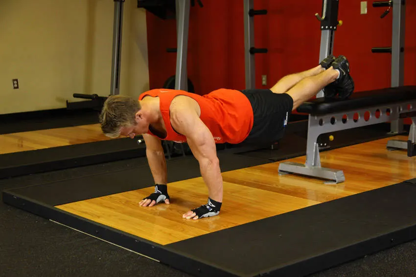 Push-Ups With Feet Elevated exercise