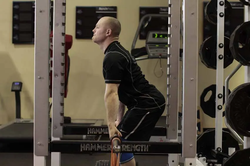 Rack Pull with Bands exercise