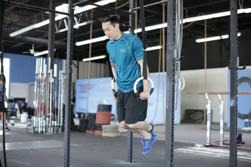 Ring Dips — end position