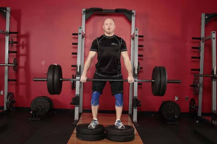 Romanian Deadlift from Deficit exercise