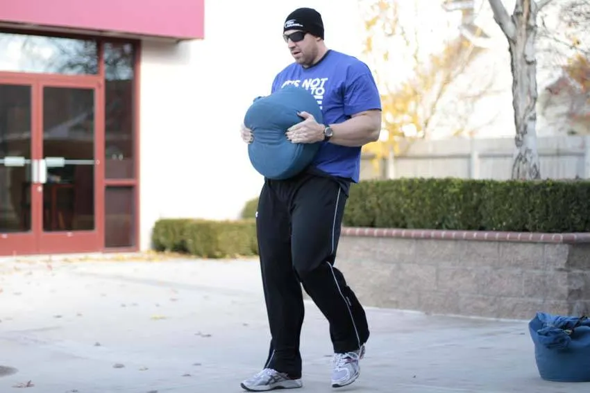 Sandbag Load — end position