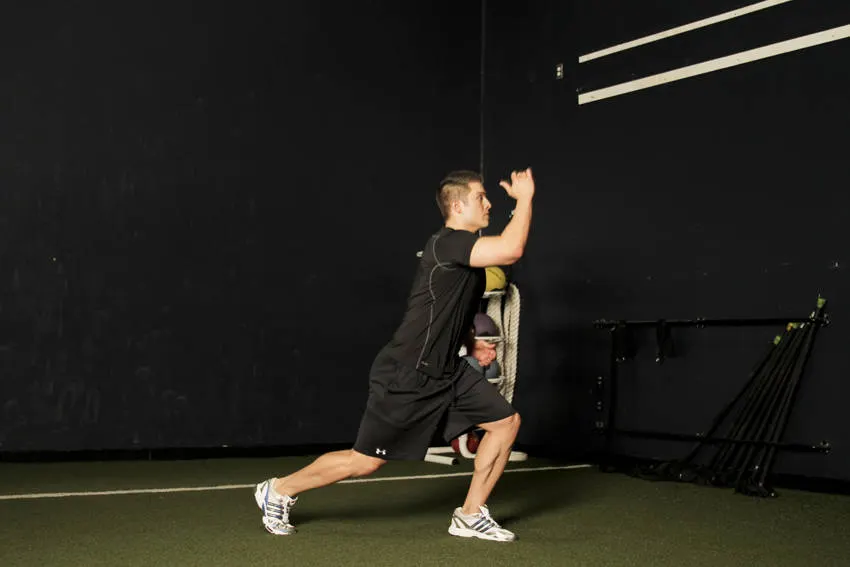 Scissors Jump — starting position
