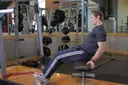 Seated Band Hamstring Curl exercise