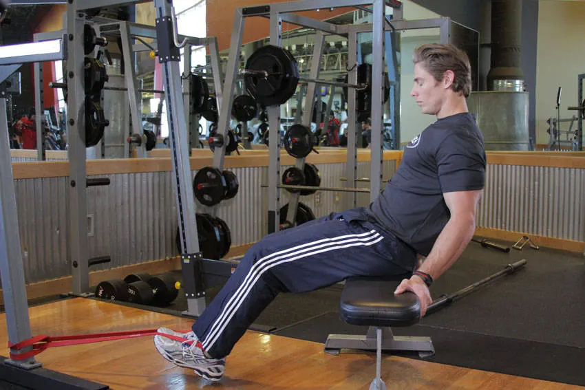 Seated Band Hamstring Curl exercise