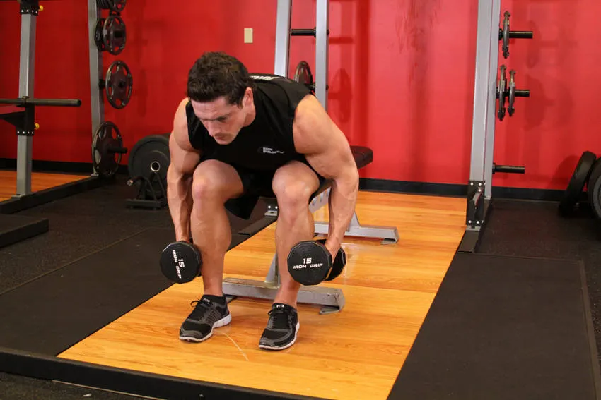 Seated Bent-Over Rear Delt Raise exercise