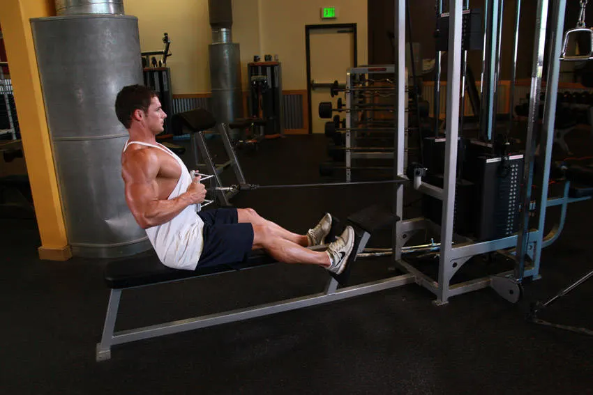 Seated Cable Rows — end position