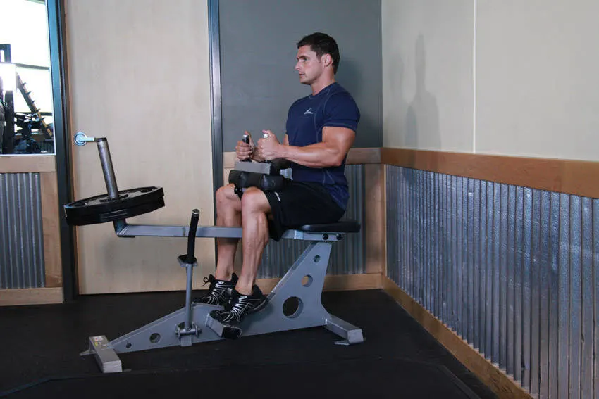 Seated Calf Raise — end position