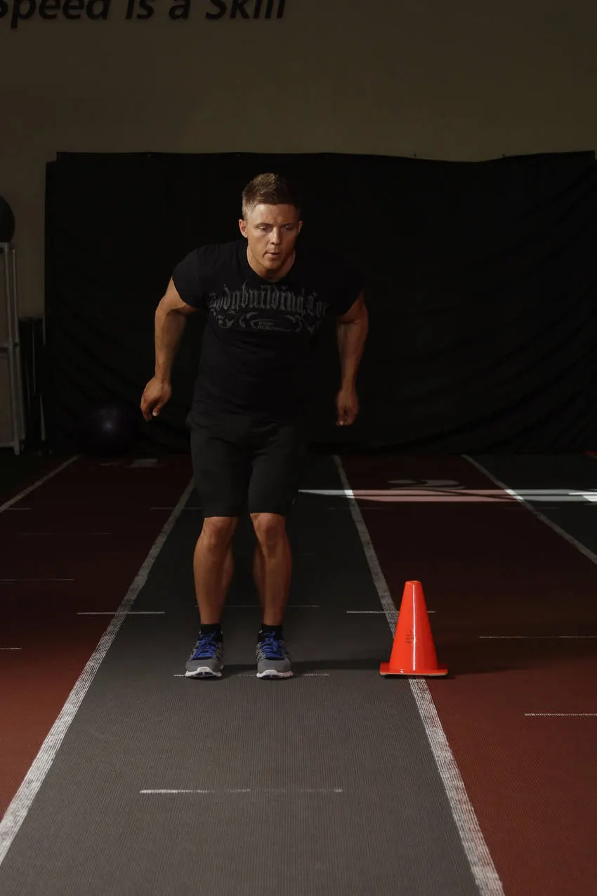 Side Hop-Sprint — end position