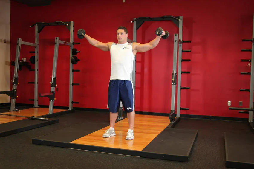 Side Lateral Raise — end position