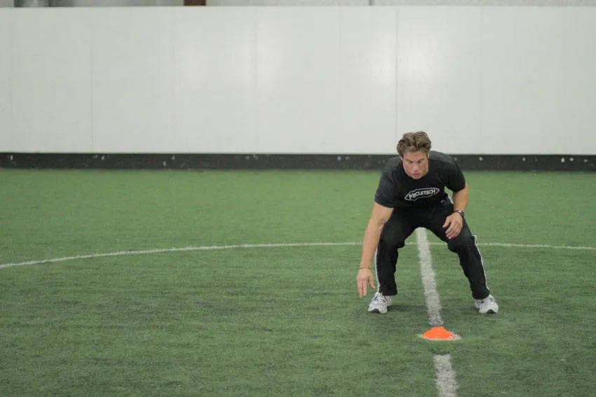 Side Standing Long Jump — starting position