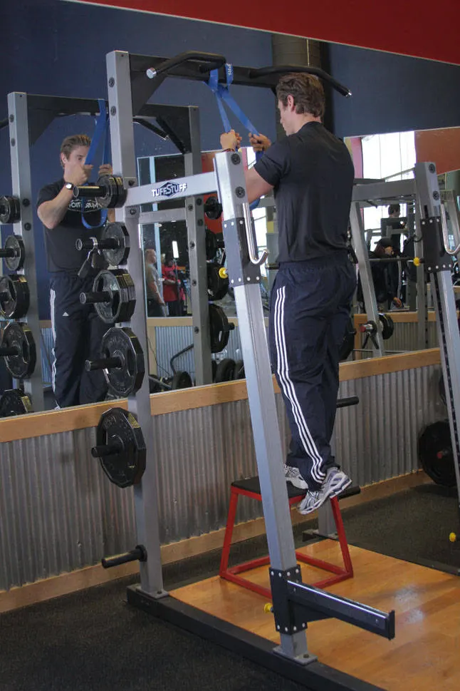 Single-Leg High Box Squat exercise
